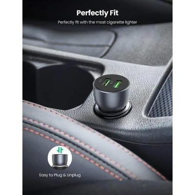Автомобільний зарядний пристрій UGREEN CD213 Fast Car Charger (Dark Blue) (UGR-10144)