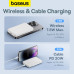 Зовнішній акумулятор Baseus Magnetic Mini Wireless Fast Charge Power Bank 5000mAh 20W Stellar White(With Simple Series Charging Cable Type-C to Typ Зовнішній акумулятор Baseus Magnetic Mini Wireless Fast Charge Power Bank 5000mAh 20W Stellar White(With Simple Series Charging Cable Type-C to Typ