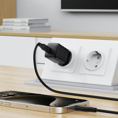 Мережевий зарядний пристрій ACEFAST A118 PD30W mini GaN USB-C fast charger Black Мережевий зарядний пристрій ACEFAST A118 PD30W mini GaN USB-C fast charger Black