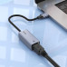 Мережевий адаптер HOCO UA37 USB ethernet adapter (1000 Mbps) Metal Gray