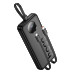 Зовнішній акумулятор HOCO J132 Sabio fully compatible power bank with 3 cables (10000mAh) Black