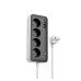 Мережевий подовжувач HOCO AC22 Sunlight 4-bit(PD30W/1C3A) desktop socket(EU/GER) (1.5m) Black