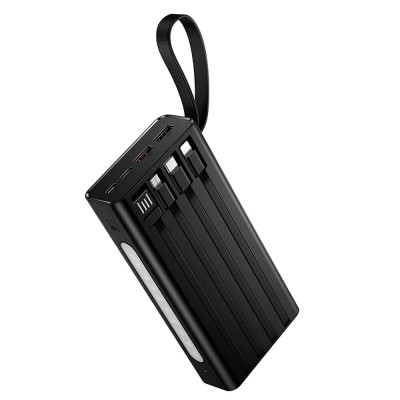 Зовнішній акумулятор Hoco J155 Shine 22.5W+PD20W+light 4-cable power bank(20000mAh)