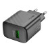 Мережевий зарядний пристрій HOCO CS21A Rich single port QC3.0 charger Black Мережевий зарядний пристрій HOCO CS21A Rich single port QC3.0 charger Black