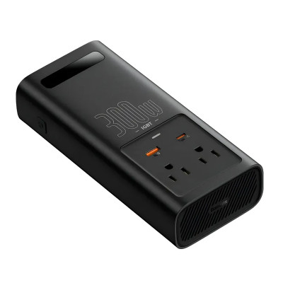 Автомобільний інвертор Baseus IGBT Power Inverter 300W (110V US/JP ) Black Автомобільний інвертор Baseus IGBT Power Inverter 300W (110V US/JP ) Black