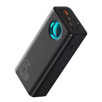 Зовнішній акумулятор Baseus Amblight Digital Display Fast Charge Power Bank 26800mAh 65W Cluster Black