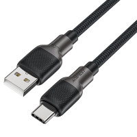 Кабель ACEFAST C10-04 USB to Type-C 3A, 1.2m, silicone, zinc connectors, Black Кабель ACEFAST C10-04 USB to Type-C 3A, 1.2m, silicone, zinc connectors, Black
