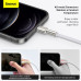 Кабель Baseus Cafule Series Metal Data Cable USB to IP 2.4A 2m White