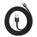 Кабель Baseus Cafule Cable USB For Lightning 2.4A 1m Gray+Black Кабель Baseus Cafule Cable USB For Lightning 2.4A 1m Gray+Black