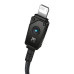 Кабель Baseus Unbreakable Series Fast Charging Data Cable USB to iP 2.4A 2m Cluster Black Кабель Baseus Unbreakable Series Fast Charging Data Cable USB to iP 2.4A 2m Cluster Black