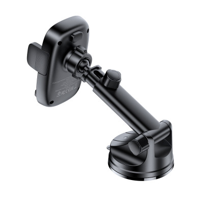 Автотримач для телефона з БЗП ACEFAST D49 press type wireless charging car holder for dashboard Black