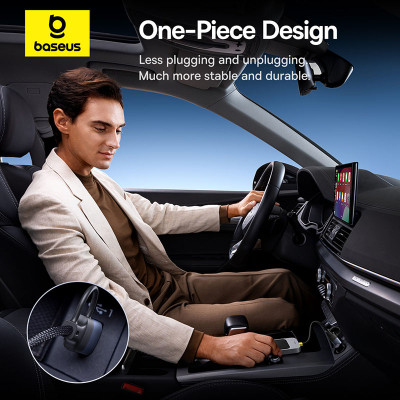 Адаптер Baseus SafeJourney Series Wireless CarPlay Adapter Space Grey Адаптер Baseus SafeJourney Series Wireless CarPlay Adapter Space Grey