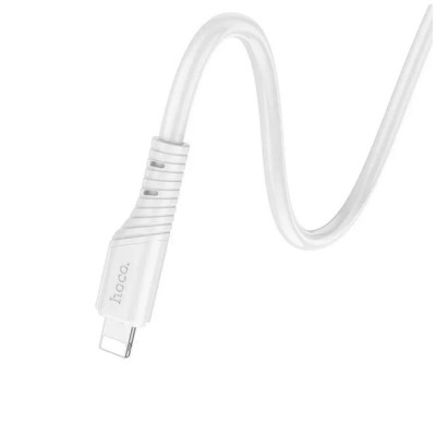 Кабель HOCO X97 Crystal color silicone charging data cable iP white Кабель HOCO X97 Crystal color silicone charging data cable iP white