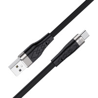 Кабель HOCO X53 USB to Type-C 3A, 1m, silicone, aluminum connectors, Black Кабель HOCO X53 USB to Type-C 3A, 1m, silicone, aluminum connectors, Black