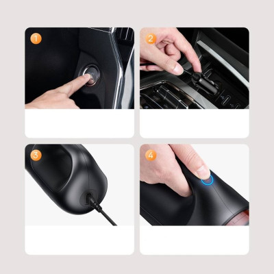 Автомобільний пилосос Baseus A7 Car Vacuum Cleane Dark Gray Автомобільний пилосос Baseus A7 Car Vacuum Cleane Dark Gray