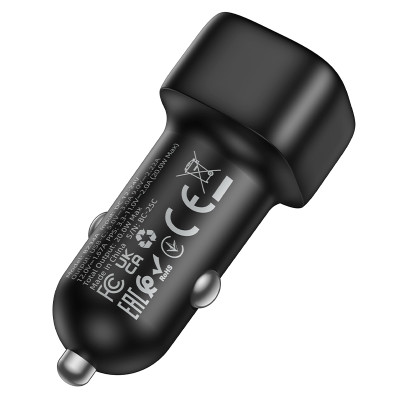 Автомобільний зарядний пристрій BOROFONE BZ34A Cloud single port PD20W car charger Black Автомобільний зарядний пристрій BOROFONE BZ34A Cloud single port PD20W car charger Black