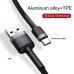 Кабель Baseus Cafule Cable USB For Type-C 3A 0.5m Gray+Black Кабель Baseus Cafule Cable USB For Type-C 3A 0.5m Gray+Black