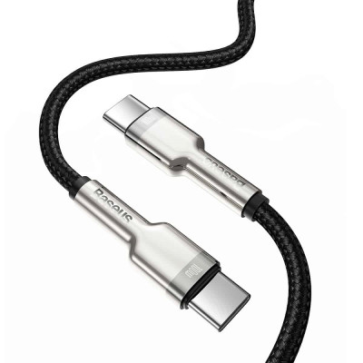 Кабель Baseus Cafule Series Metal Data Cable Type-C to Type-C 100W 2m Black Кабель Baseus Cafule Series Metal Data Cable Type-C to Type-C 100W 2m Black