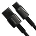 Кабель Baseus Tungsten Gold Fast Charging Data Cable USB to Type-C 100W 1m Black Кабель Baseus Tungsten Gold Fast Charging Data Cable USB to Type-C 100W 1m Black