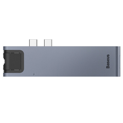 USB-хаб Baseus Thunderbolt C+Pro Seven-in-one smart HUB docking station Grey