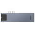 USB-хаб Baseus Thunderbolt C+Pro Seven-in-one smart HUB docking station Grey
