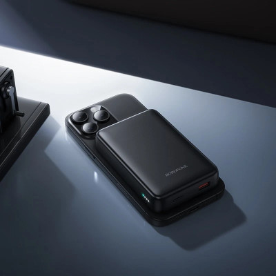 Зовнішній акумулятор BOROFONE BJ82A Dawn PD20W magnetic power bank(10000mAh) Black