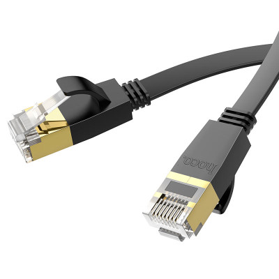 Мережевий кабель HOCO US07 General pure copper flat network cable(L=5M) Black Мережевий кабель HOCO US07 General pure copper flat network cable(L=5M) Black
