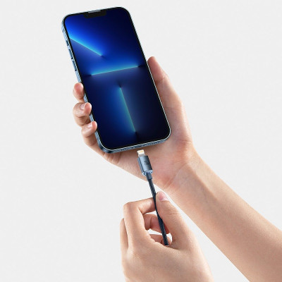 Кабель Baseus Crystal Shine Series Fast Charging Data Cable Type-C to iP 20W 2m Black