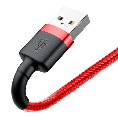Кабель Baseus Cafule Cable USB For Lightning 2.4A 1m Red+Red Кабель Baseus Cafule Cable USB For Lightning 2.4A 1m Red+Red