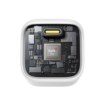 Мережевий зарядний пристрій Baseus PicoGo GaN Fast Charger 1C 45W EU Moon White