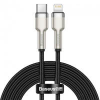Кабель Baseus Cafule Series Metal Data Cable Type-C to iP PD 20W 2m Black Кабель Baseus Cafule Series Metal Data Cable Type-C to iP PD 20W 2m Black