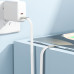 Кабель ACEFAST C24-01, USB to iP, 30W, 1.2m, Braided wire, Zinc alloy + TPE connectors, White Кабель ACEFAST C24-01, USB to iP, 30W, 1.2m, Braided wire, Zinc alloy + TPE connectors, White