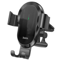 Автотримач для телефона з БЗП HOCO CA105 Guide three-axis linkage wireless charging car holder Black Автотримач для телефона з БЗП HOCO CA105 Guide three-axis linkage wireless charging car holder Black