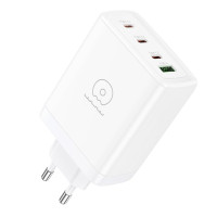 Мережевий зарядний пристрій WUW-C158 1USB 3Type-C + USB A PD100W white Мережевий зарядний пристрій WUW-C158 1USB 3Type-C + USB A PD100W white