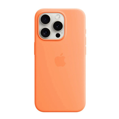 Чохол для смартфона Silicone Full Case AAA MagSafe IC for iPhone 15 Orange Чохол для смартфона Silicone Full Case AAA MagSafe IC for iPhone 15 Orange