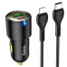 Автомобільний зарядний пристрій HOCO NZ6 PD45W 3-port(2C1A) car charger set(Type-C to iP) Black Автомобільний зарядний пристрій HOCO NZ6 PD45W 3-port(2C1A) car charger set(Type-C to iP) Black