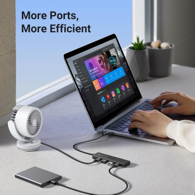 USB-хаб UGREEN 4-Port USB 3.0 Hub 1m USB-хаб UGREEN 4-Port USB 3.0 Hub 1m