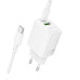 Мережевий зарядний пристрій BOROFONE BN27 Fuente PD20W+QC3.0 charger (EU) White Мережевий зарядний пристрій BOROFONE BN27 Fuente PD20W+QC3.0 charger (EU) White