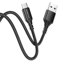 Кабель BOROFONE BX54 Ultra bright Micro-USB 1m 2.4A Black Кабель BOROFONE BX54 Ultra bright Micro-USB 1m 2.4A Black