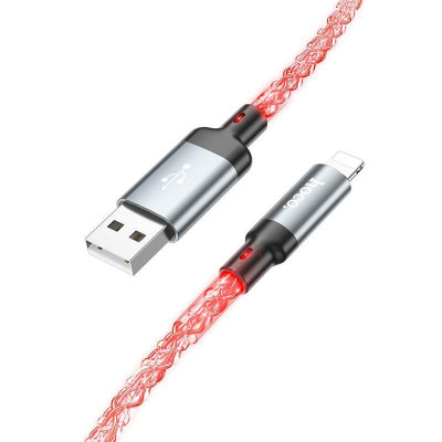 Кабель HOCO U112 Shine charging data cable for iP Gray Кабель HOCO U112 Shine charging data cable for iP Gray