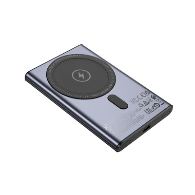 Зовнішній акумулятор HOCO Q32 Bird PD20W wireless magnetic power bank(5000mAh) Metal Gray Зовнішній акумулятор HOCO Q32 Bird PD20W wireless magnetic power bank(5000mAh) Metal Gray