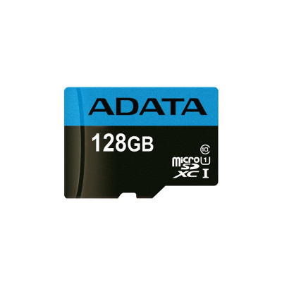 Карта пам'яті microSDXC (UHS-1) A-DATA Premier 128Gb Class 10 А1 (R-100Mb/s)  (adapter SD)