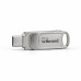 Флеш-накопичувач Wibrand USB 3.2 Gen1 Bee 256GB USB Type-A/USB Type-C Silver