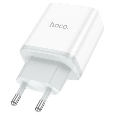 Мережевий зарядний пристрій HOCO C104A Stage single port PD20W charger White Мережевий зарядний пристрій HOCO C104A Stage single port PD20W charger White