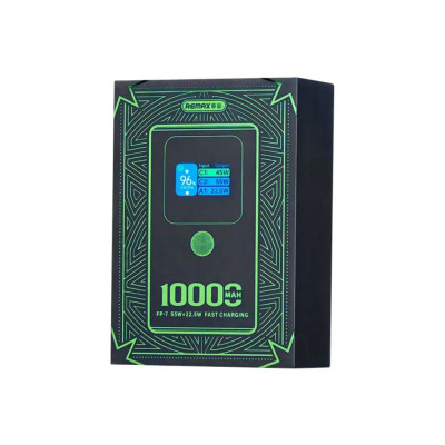 Зовнішній акумулятор REMAX Dinba 55W+22.5W PD+QC color screen aluminum alloy fast charging power bank 10000mAh FP-7 Grey Зовнішній акумулятор REMAX Dinba 55W+22.5W PD+QC color screen aluminum alloy fast charging power bank 10000mAh FP-7 Grey