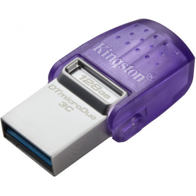 Флеш-накопичувач Kingston USB 3.2 DT microDuo 3C 128GB (Type-A/Type-C) (200Mb/s)