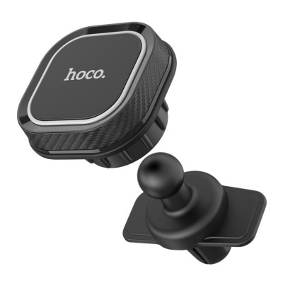 Автотримач для телефона HOCO CA52 Intelligent air outlet in-car holder Black+Gray Автотримач для телефона HOCO CA52 Intelligent air outlet in-car holder Black+Gray