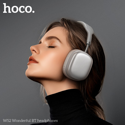 Бездротові накладні навушники HOCO W52 Wonderful BT headphones Silver