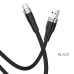 Кабель HOCO X53 USB to Type-C 3A, 1m, silicone, aluminum connectors, Black Кабель HOCO X53 USB to Type-C 3A, 1m, silicone, aluminum connectors, Black