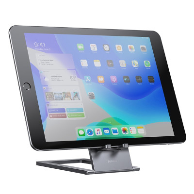 Підставка для телефона Baseus Foldable Metal Desktop Holder Gray Підставка для телефона Baseus Foldable Metal Desktop Holder Gray